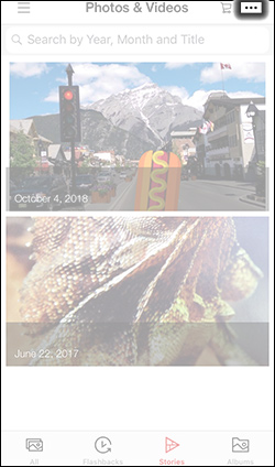 Tap the Contextual Menu