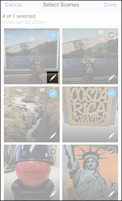 Tap the Edit Icon