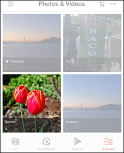 Tap the Contextual Menu Icon