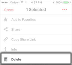 oprime Delete