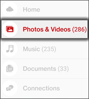 Tap Photos & Videos