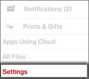 Tap Settings