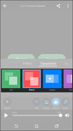 Select a Transition