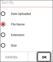 Tap OK