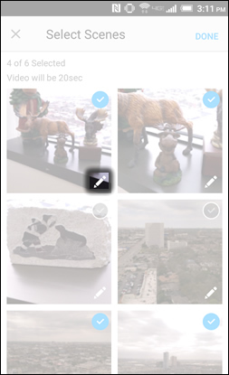 Tap the Edit Icon