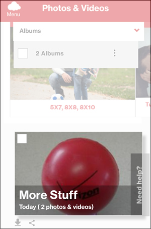 Tap and Hold an Album
