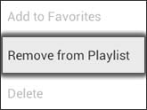 Pulsa Remove from Playlist