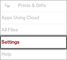 Tap Settings
