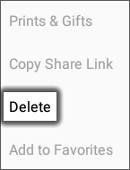 oprime Delete