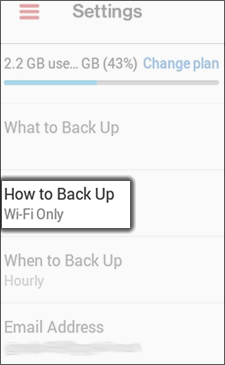 Tap How to Back Up