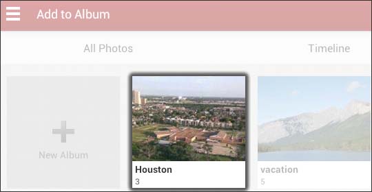 Tap an album Tap an album