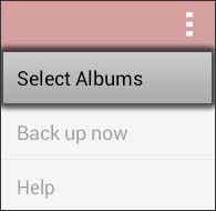 Tap Select Albums
