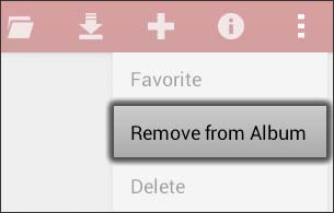 Tap Remove from Album
