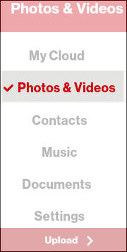 Tap the Photos & Videos Tab