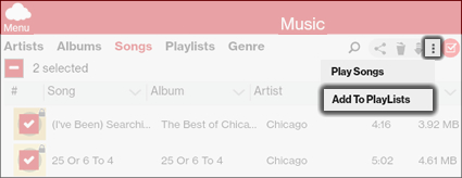 Tap Add To Playlists