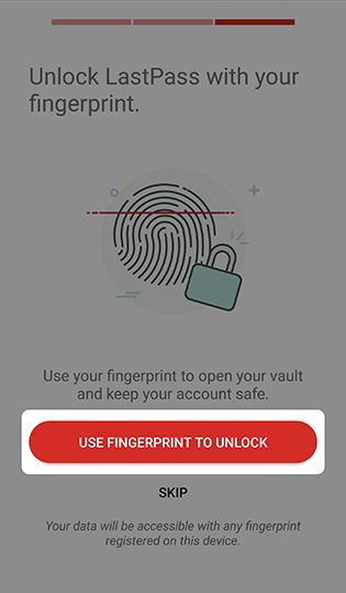 Enable fingerprints