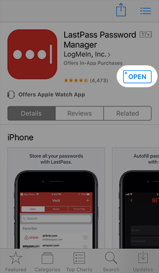 set up lastpass on iphone