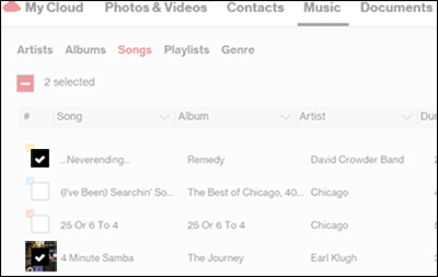 Select a Song