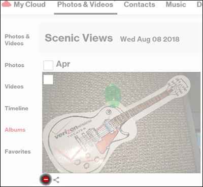 Click the Remove Icon