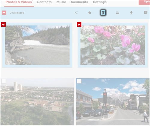 Delete Media - Verizon Cloud - Website | Verizon Wireless
