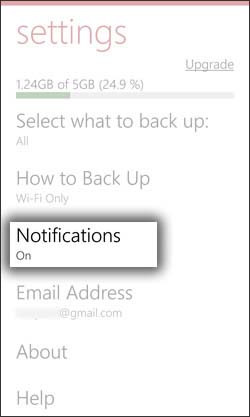 Oprime Notifications