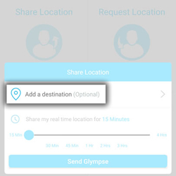 Tap Add a Destination