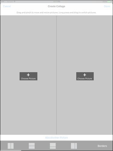 Tap +Choose Picture