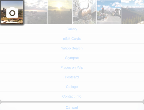 oprime "Camera"