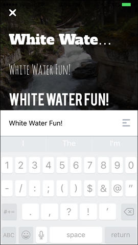 Enter the Text