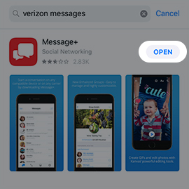 Verizon Messages - Apple iPhone - Download and Install App ...