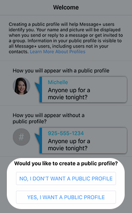 Select profile type