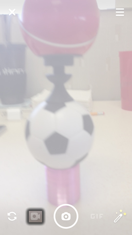 Tap the Video Camera