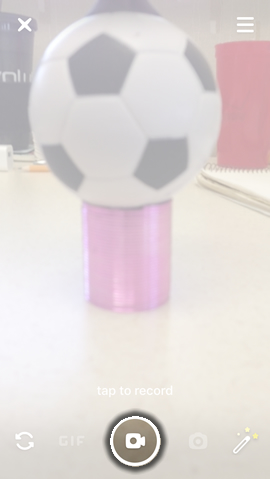 Tap the Record Icon