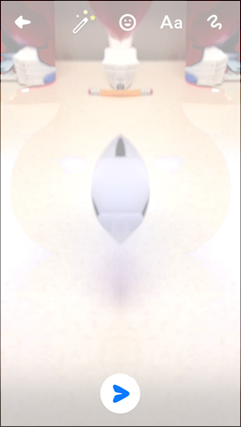 Tap the Send Icon