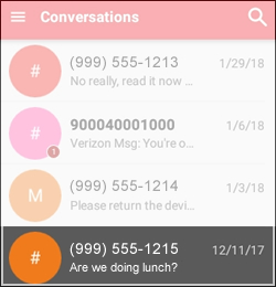 Tap a Conversation