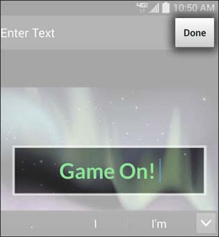 Enter text