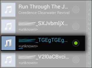 Select audio track