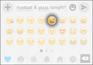 Select an emoticon