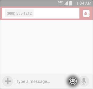 Tap emoticon icon