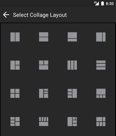 Select Collage Layout