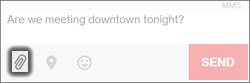 Click the Attachment icon