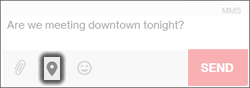Click the Location icon