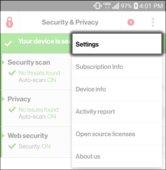Oprime Settings