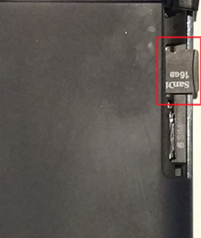 Remove SD / Memory Card