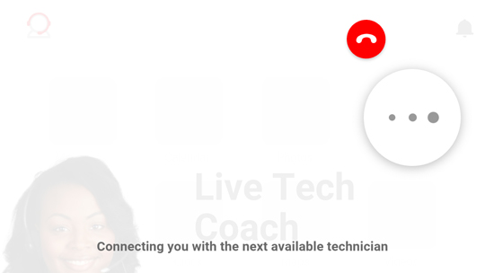 Intitiating call screen