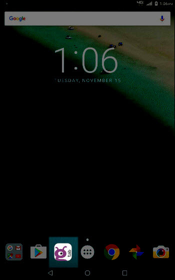 GizmoTab main screen