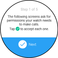 Permissions disclaimer with Next
