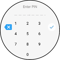 Enter PIN screen