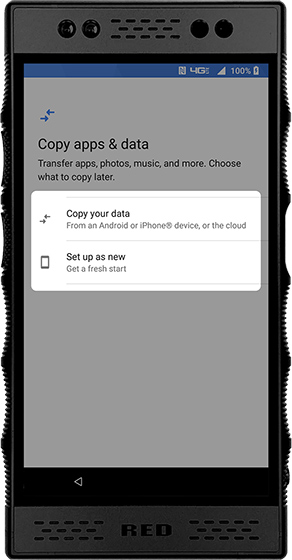 Copy apps & data