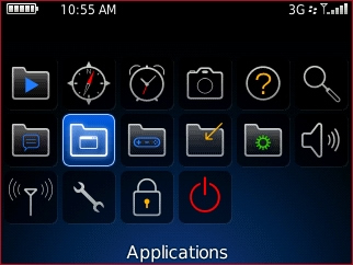 Pantalla Applications y opción Applications